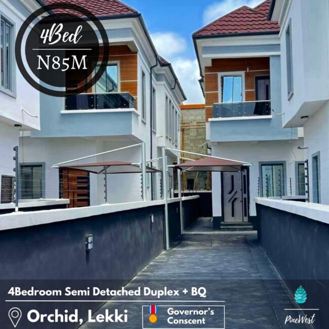 4 Bedroom semi detached duplex